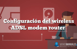 Configuración del wireless ADSL modem router