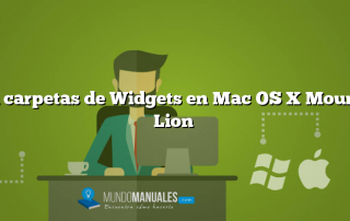 Crea carpetas de Widgets en Mac OS X Mountain Lion