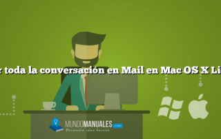 Ver toda la conversación en Mail en Mac OS X Lion