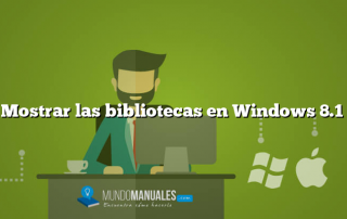Mostrar las bibliotecas en Windows 8.1